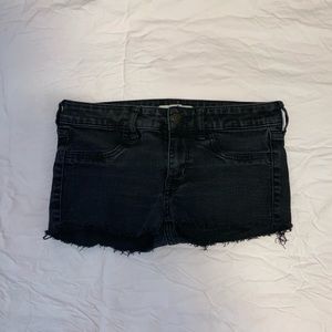 Black Hollister Jean Shorts